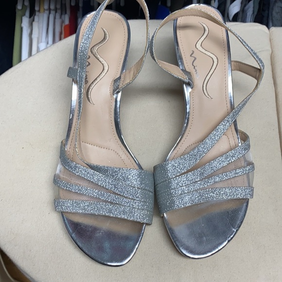 Nina Silver Sparkly High Heels - Picture 8 of 8